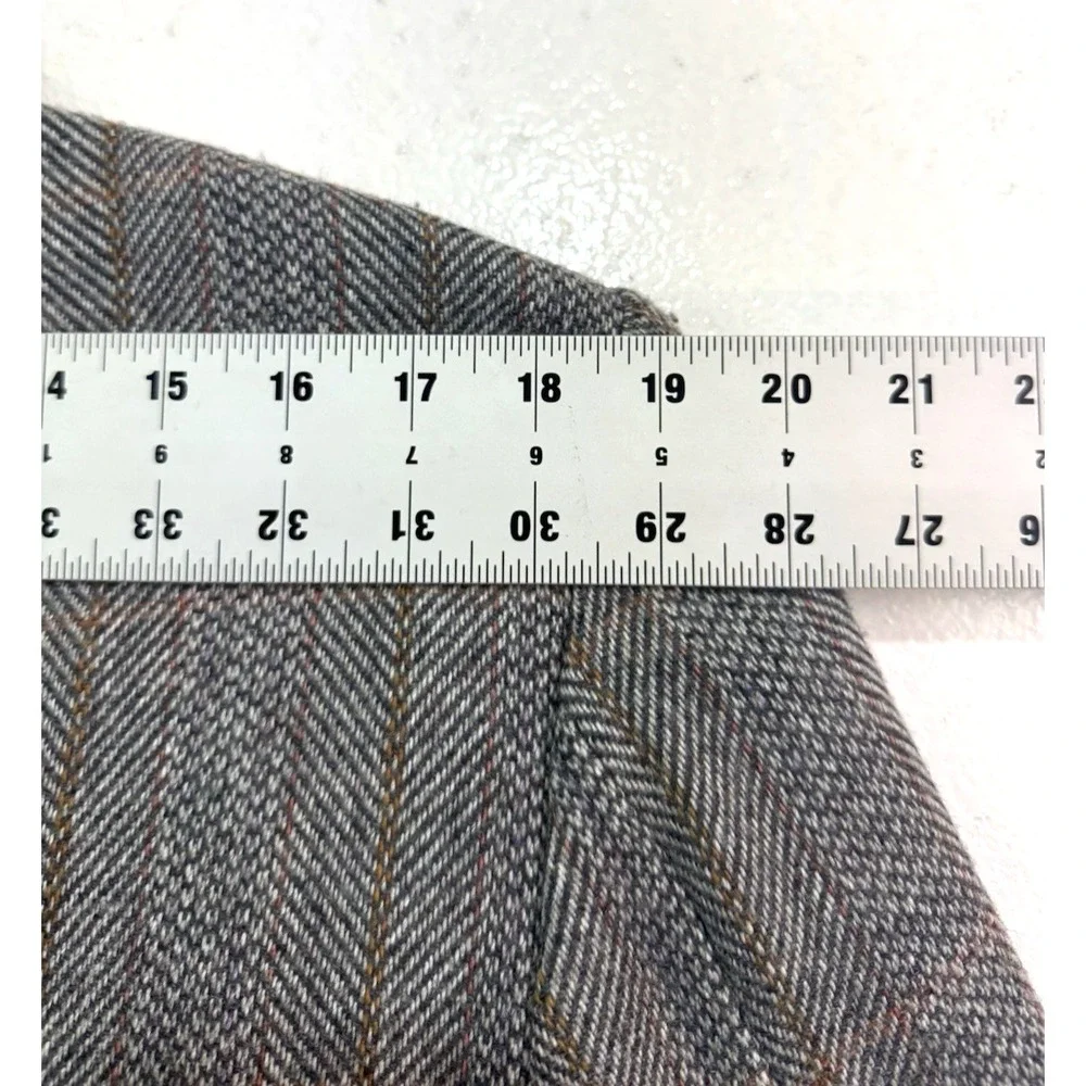 VTG Herringbone Stripe Tweed slim 42R blazer jacket sport suit coat‎ Joe Namath